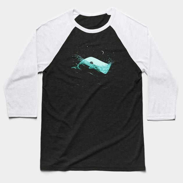 Tale of a Whale Baseball T-Shirt by katiestack.art